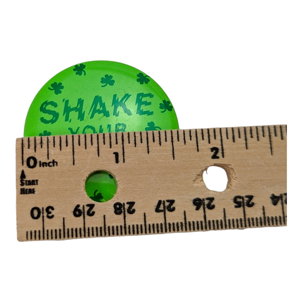 American Greetings Vtg Pinback Button Lot Shake Shamrocks St Patricks Day - Picture 3 of 4